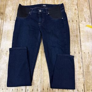 PAIGE Dark Blue Ankle & Cropped Jeans